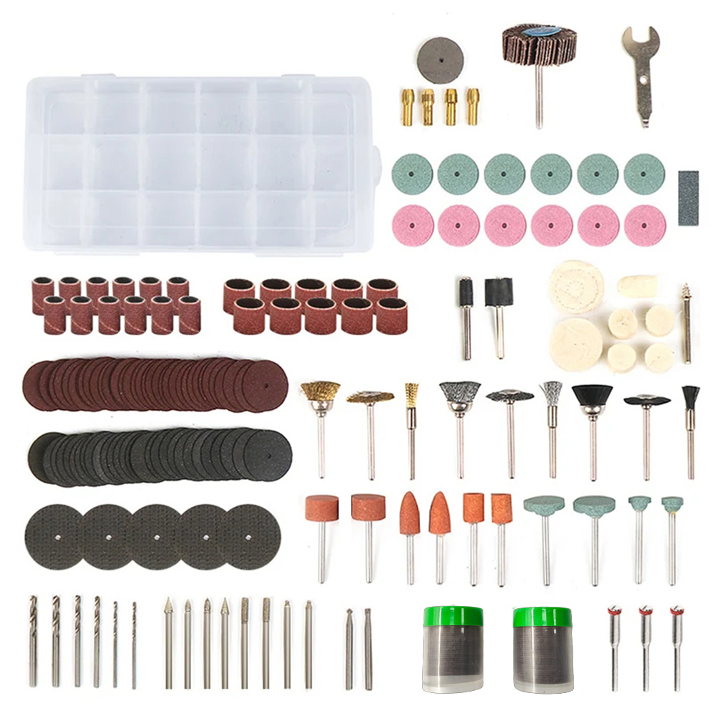 Cordless Rotary Tool Kit Accessories - ملحقات أدوات الصنفرة الكهربائية دريمل لبت