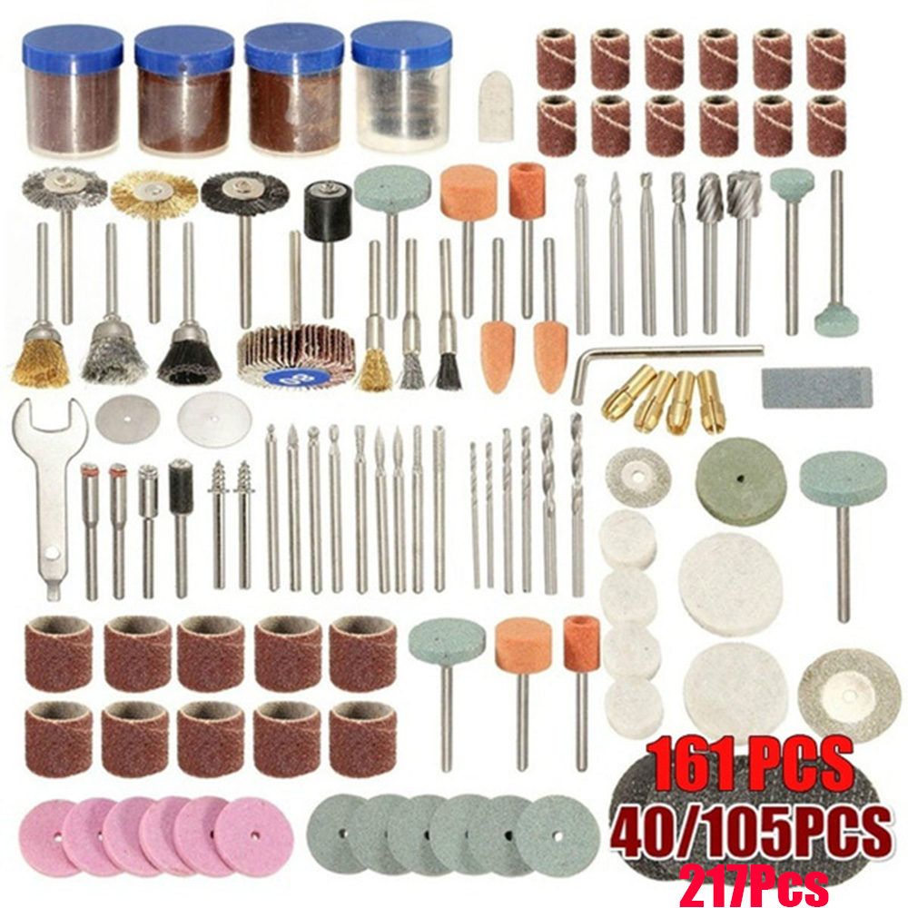 Cordless Rotary Tool Kit Accessories - 40 ~ 217 قطعة أدوات كهربائية