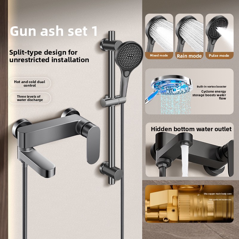 مجموعة صنبور دش نحاسي بالكامل  - مراجعة Plumbing وسعره
