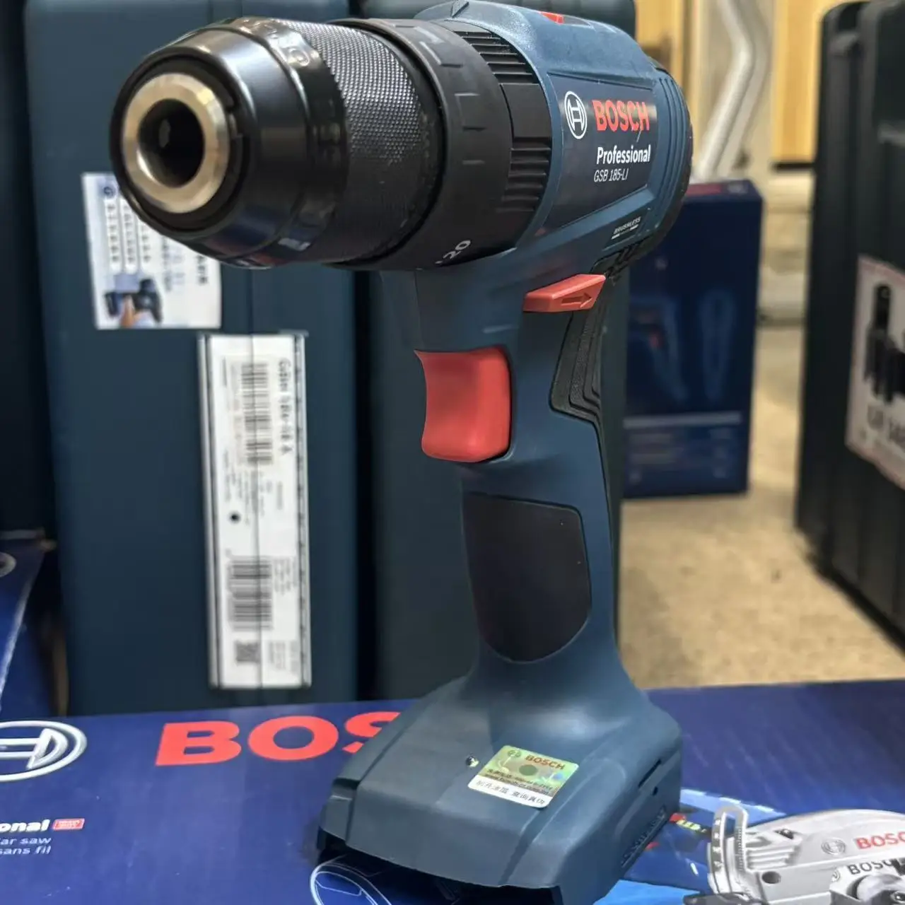 بوش GSB 185-LI مثقاب تأثيري لا - مراجعة Brushless Cordless Electric Drill 18V وسعره